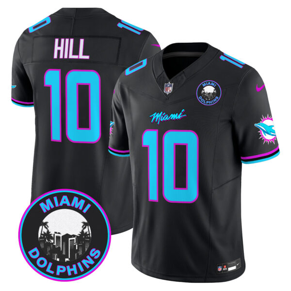 Men's Dolphins "Miami Vice" Vapor Limited Jersey V3 - All Stitched - Image 35