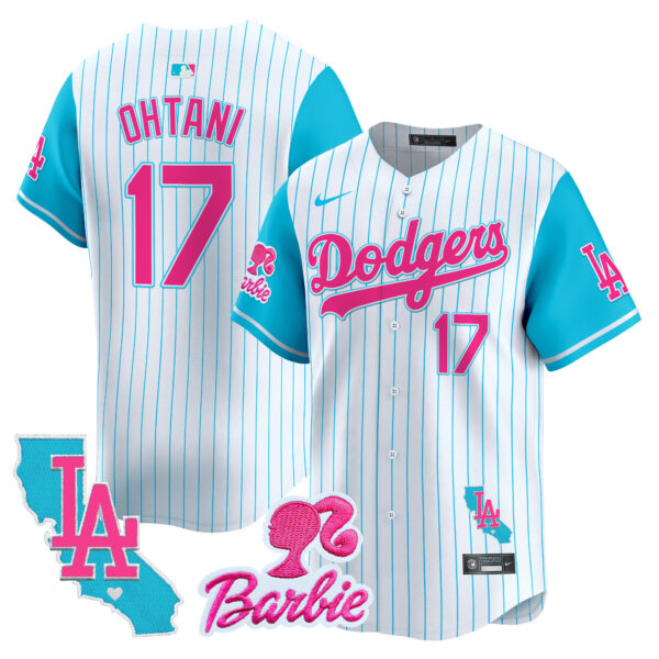 Unisex Dodgers Barbie Patch Vapor Premier Limited Jersey - All Stitched - Image 2
