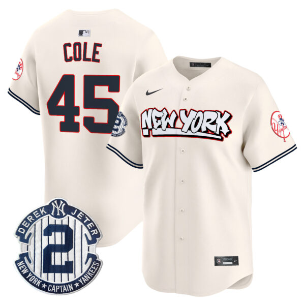 Men's New York Yankees Graffiti Vapor Premier Limited Jersey V2 - All Stitched - Image 5