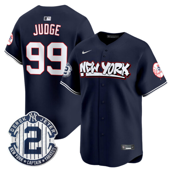 Men's New York Yankees Graffiti Vapor Premier Limited Jersey V2 - All Stitched - Image 19