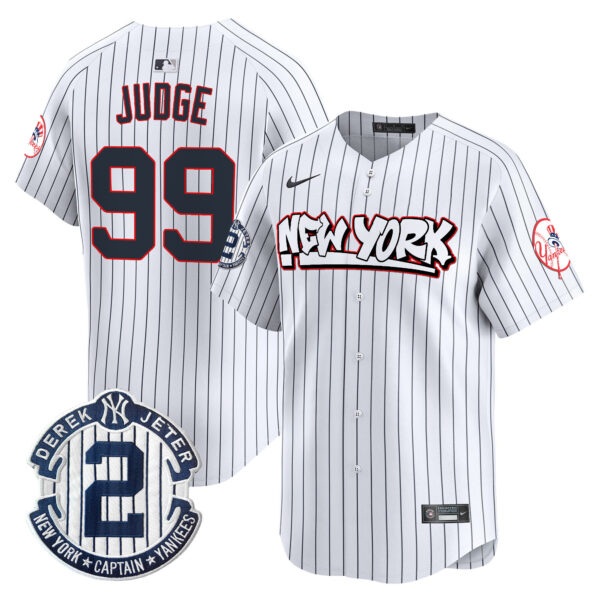 Men's New York Yankees Graffiti Vapor Premier Limited Jersey V2 - All Stitched - Image 10