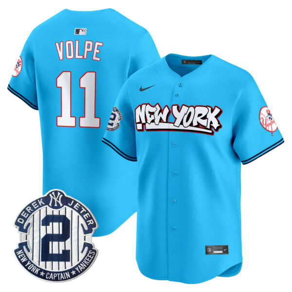 Men's New York Yankees Graffiti Vapor Premier Limited Jersey V2 - All Stitched - Image 29