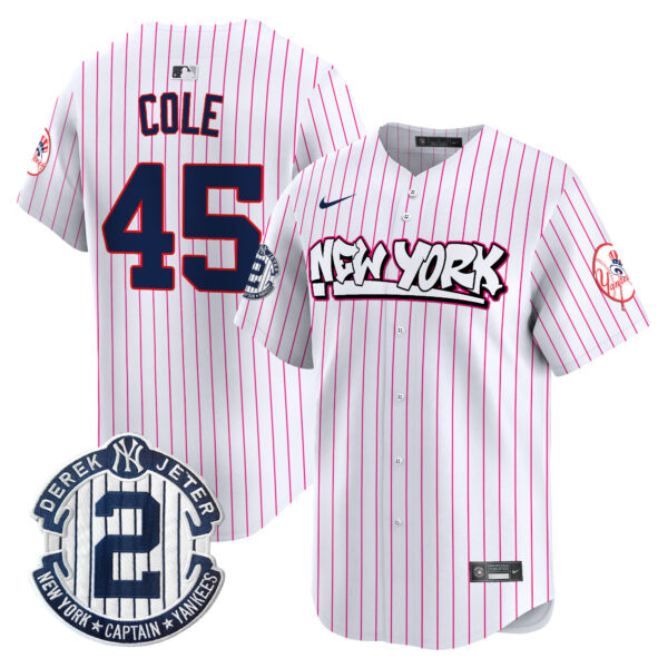 Men's New York Yankees Graffiti Vapor Premier Limited Jersey V2 - All Stitched - Image 41