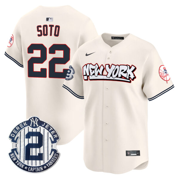 Men's New York Yankees Graffiti Vapor Premier Limited Jersey V2 - All Stitched - Image 6