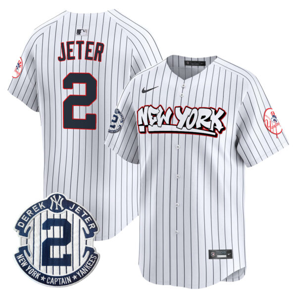 Men's New York Yankees Graffiti Vapor Premier Limited Jersey V2 - All Stitched - Image 13