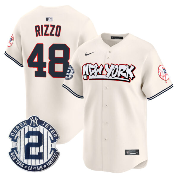 Men's New York Yankees Graffiti Vapor Premier Limited Jersey V2 - All Stitched - Image 7