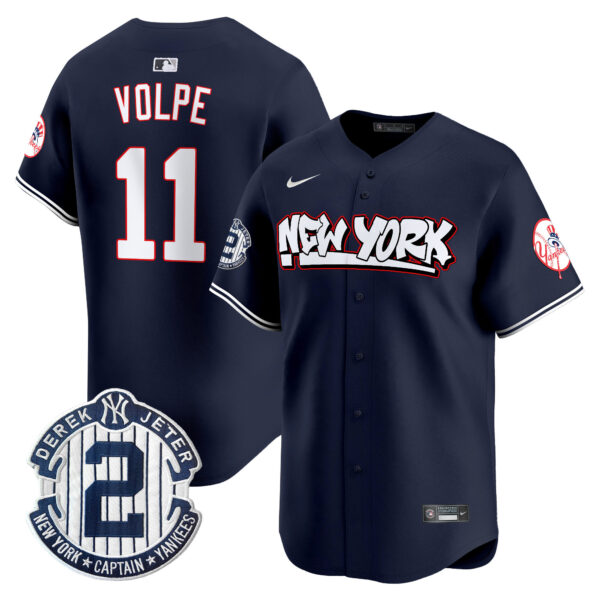 Men's New York Yankees Graffiti Vapor Premier Limited Jersey V2 - All Stitched - Image 20