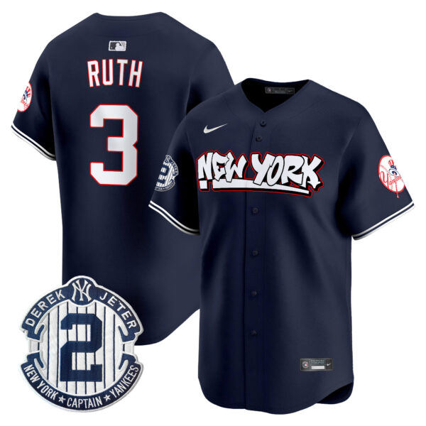 Men's New York Yankees Graffiti Vapor Premier Limited Jersey V2 - All Stitched - Image 21