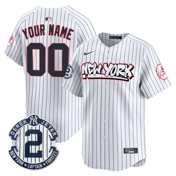New York Yankees Graffiti Vapor Premier Limited Custom Jersey V2 - All Stitched - Image 2