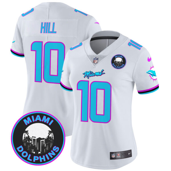 Women's Dolphins "Miami Vice" Vapor Limited Jersey V3 - All Stitched - Image 27