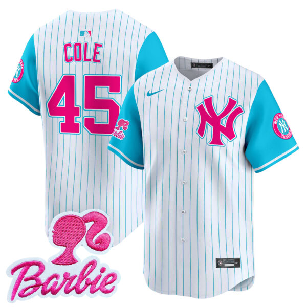 Unisex Yankees Barbie Patch Vapor Premier Limited Jersey - All Stitched - Image 6