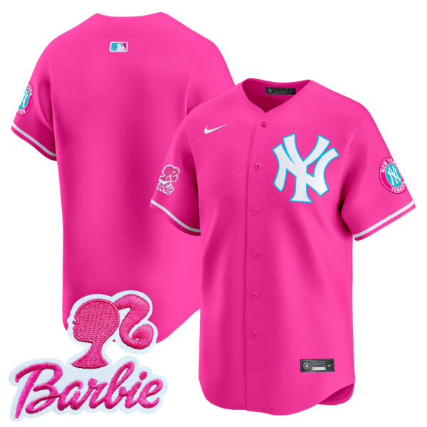 Unisex Yankees Barbie Patch Vapor Premier Limited Jersey - All Stitched - Image 18