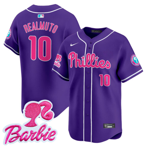 Unisex Phillies Barbie Patch Vapor Premier Limited Jersey - All Stitched - Image 36