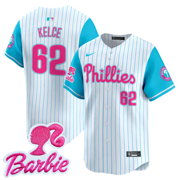 Unisex Phillies Barbie Patch Vapor Premier Limited Jersey - All Stitched - Image 7
