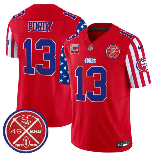 Men's 49ers American Style Vapor Limited Jersey - All Stitched - Image 14