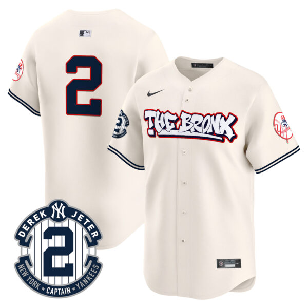 Men's New York Yankees The Bronx Graffiti Vapor Premier Limited Jersey V8 - All Stitched - Image 4