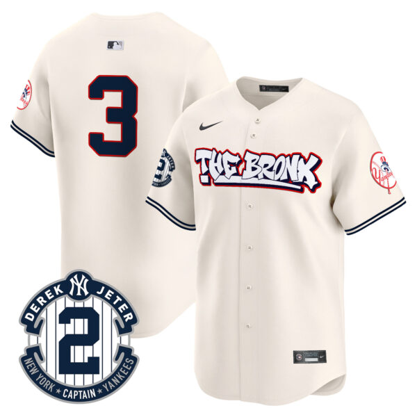 Men's New York Yankees The Bronx Graffiti Vapor Premier Limited Jersey V8 - All Stitched - Image 3