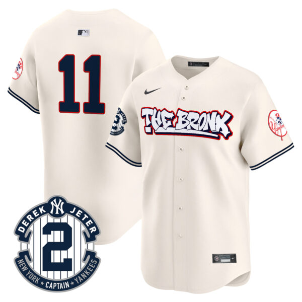 Men's New York Yankees The Bronx Graffiti Vapor Premier Limited Jersey V8 - All Stitched - Image 2