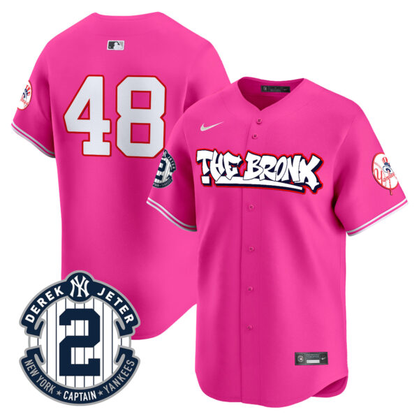 Men's New York Yankees The Bronx Graffiti Vapor Premier Limited Jersey V8 - All Stitched - Image 39