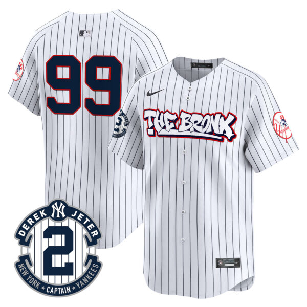 Men's New York Yankees The Bronx Graffiti Vapor Premier Limited Jersey V8 - All Stitched - Image 9