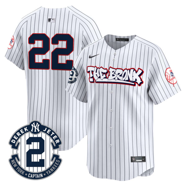 Men's New York Yankees The Bronx Graffiti Vapor Premier Limited Jersey V8 - All Stitched - Image 14