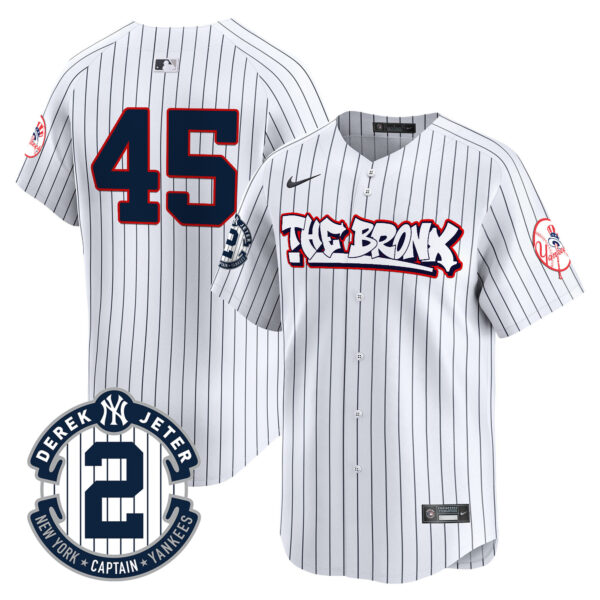 Men's New York Yankees The Bronx Graffiti Vapor Premier Limited Jersey V8 - All Stitched - Image 13