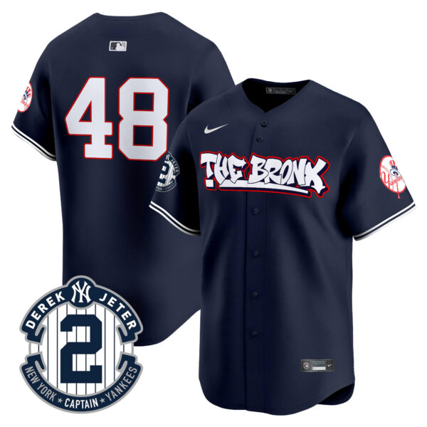 Men's New York Yankees The Bronx Graffiti Vapor Premier Limited Jersey V8 - All Stitched - Image 23