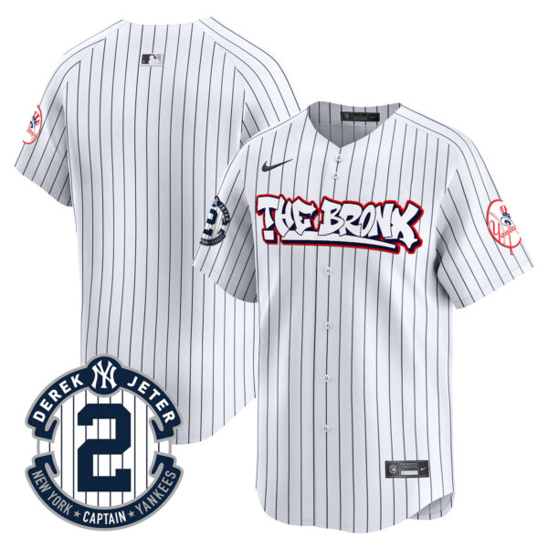 Men's New York Yankees The Bronx Graffiti Vapor Premier Limited Jersey V8 - All Stitched - Image 16