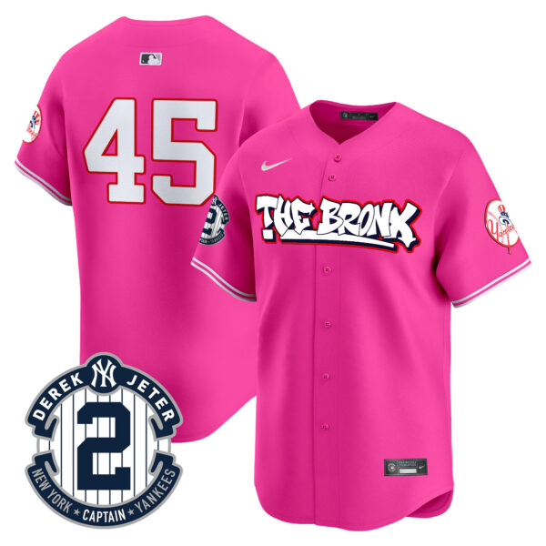 Men's New York Yankees The Bronx Graffiti Vapor Premier Limited Jersey V8 - All Stitched - Image 37