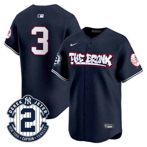 Men's New York Yankees The Bronx Graffiti Vapor Premier Limited Jersey V8 - All Stitched - Image 19