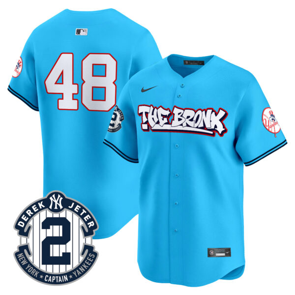 Men's New York Yankees The Bronx Graffiti Vapor Premier Limited Jersey V8 - All Stitched - Image 31