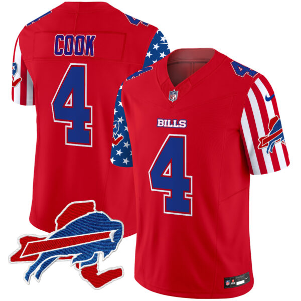 Men's Bills 2025 Independence Day Vapor Premier Limited Jersey - All Stitched - Image 10