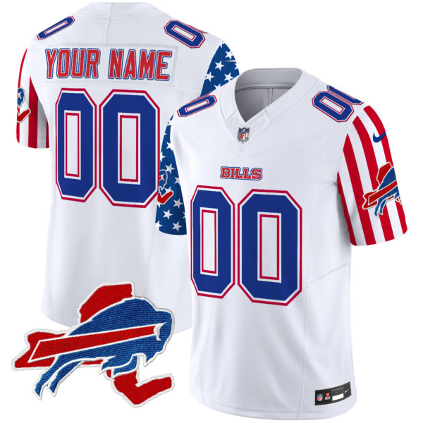 Bills 2025 Independence Day Vapor Premier Limited Custom Jersey - All Stitched