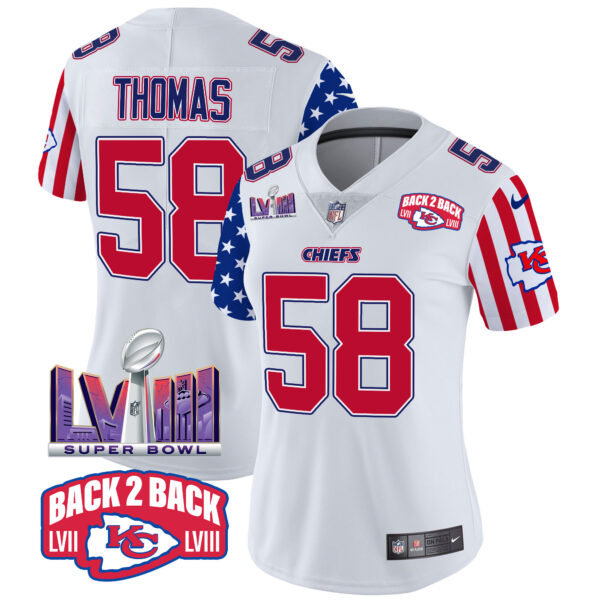 Women's Chiefs American Style Vapor Limited Jersey - All Stitched - Image 3