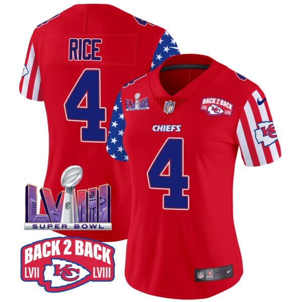 Women's Chiefs American Style Vapor Limited Jersey - All Stitched - Image 15