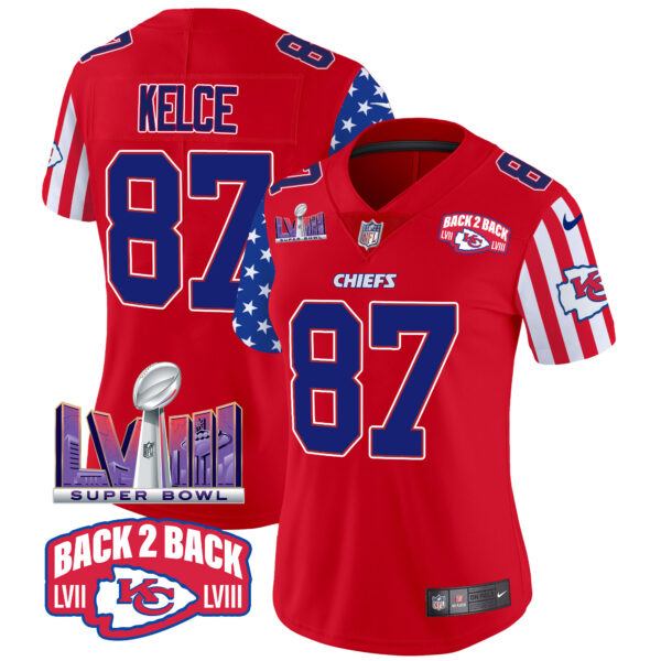 Women's Chiefs American Style Vapor Limited Jersey - All Stitched - Image 10