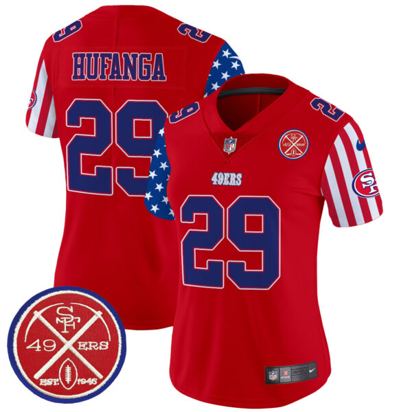 Women's 49ers American Style Vapor Limited Jersey - All Stitched - Image 21