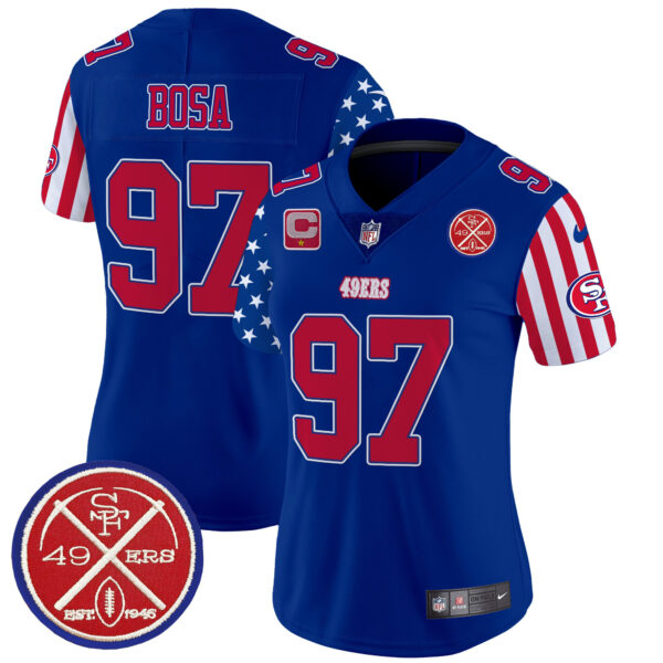 Women's 49ers American Style Vapor Limited Jersey - All Stitched - Image 29