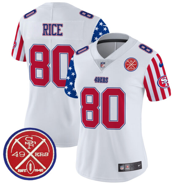 Women's 49ers American Style Vapor Limited Jersey - All Stitched - Image 6