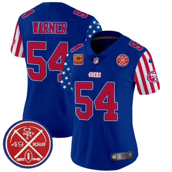 Women's 49ers American Style Vapor Limited Jersey - All Stitched - Image 27