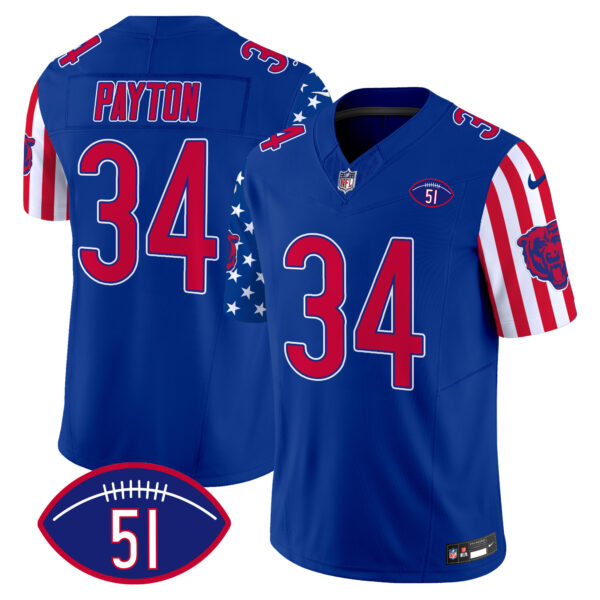 Men's Bears American Style Vapor Limited Jersey - All Stitched - Image 22