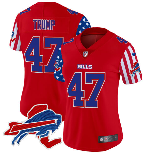 Women's Bills 2025 Independence Day Vapor Premier Limited Jersey - All Stitched - Image 16
