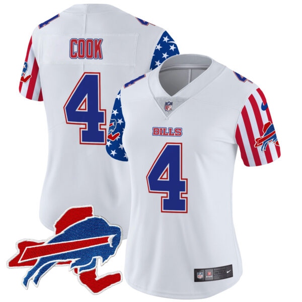 Women's Bills 2025 Independence Day Vapor Premier Limited Jersey - All Stitched - Image 2