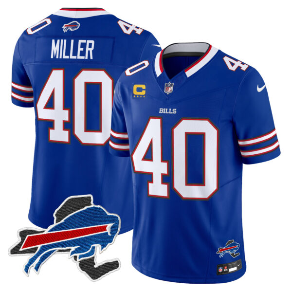 Men's Bills New York Patch Vapor Limited Jersey V3 - All Stitched - Image 18