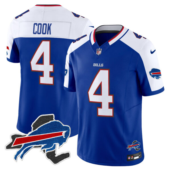 Men's Bills New York Patch Vapor Limited Jersey V3 - All Stitched - Image 9