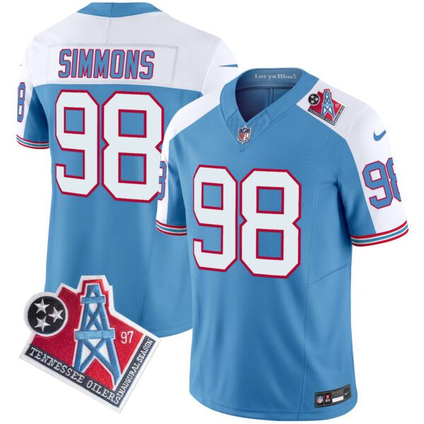 Men's Titans 1997 Throwback Vapor Limited Jersey - All Stitched - Image 8