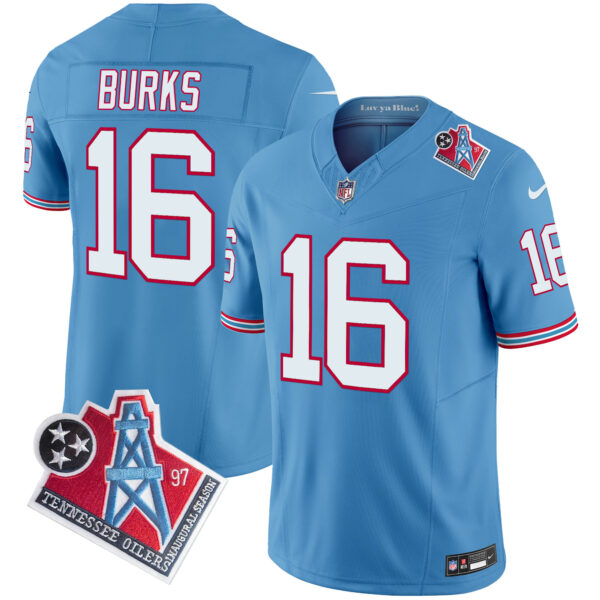 Men's Titans 1997 Throwback Vapor Limited Jersey - All Stitched - Image 17