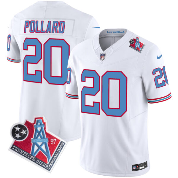 Men's Titans 1997 Throwback Vapor Limited Jersey - All Stitched - Image 45
