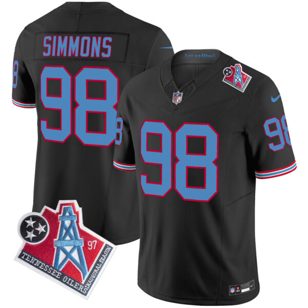 Men's Titans 1997 Throwback Vapor Limited Jersey - All Stitched - Image 38