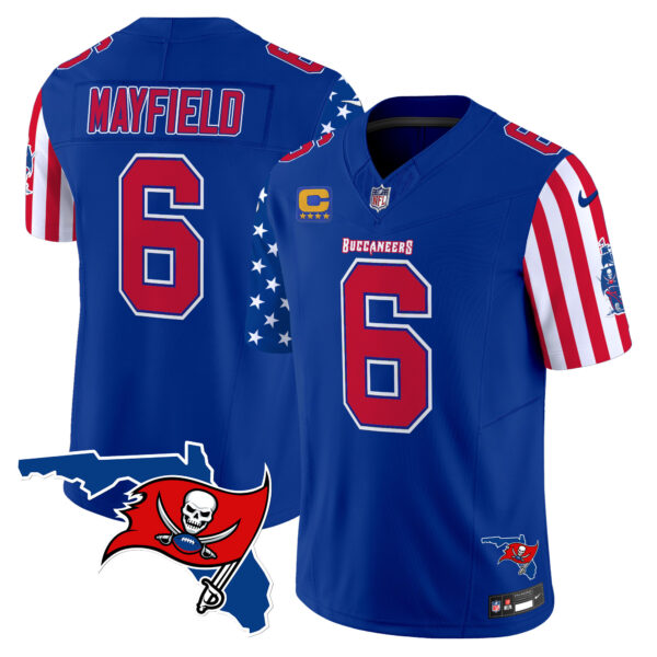 Men's Buccaneers 2025 Independence Day Vapor Premier Limited Jersey - All Stitched - Image 17